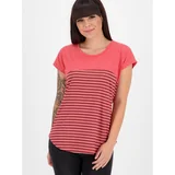 Alife and Kickin Red Women's Striped T-Shirt - Women