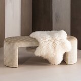 WOOOD Bež oblazinjena klop Jacob – | Shoptok.si