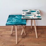 Hanah home 2Shp522 - blue bluewhitegreen nesting table (2 pieces) | ePonuda.com