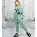 Pri Women's tracksuit loose sweatshirt + ribbed leggings CHICAGO | Shoptok.si
