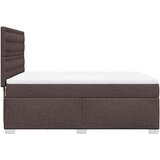  Krevet s oprugama i madracem tamnosmeđi 140 x 190 cm od tkanine | shoptok.hr
