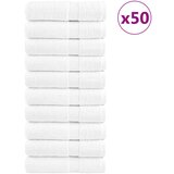 vidaXL Premium brisače SOLUND 50 kos bela 50x100 cm 600 g/m2 | Shoptok.si