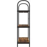 vidaXL Knjižna polica Dimljeni hrast 80 x 30 x 109 cm Konstruiran les | Shoptok.si
