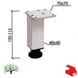 Dabel nogica za nameštaj no9 alum 40x40x100 mm q | ePonuda.com