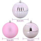  Set božićnih kuglica XL 15 pcs Ružičasta Plastika | shoptok.hr
