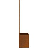 vidaXL Privatnost u vrtu Rezbarija Rđa 50 x 140 cm Otporni čelik | shoptok.hr