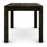  Hrastov stol 120 x 80 cm, crni sa srebrnim efektom | shoptok.hr