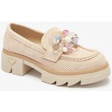Resti Women's beige openwork moccasins Peloga- Footwear | Shoptok.si