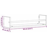  Polica na zidu Zidne 2 pcs Staro drvo 60 x 16 x 14 cm | shoptok.hr