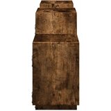  Zidna polica boja dimljenog hrasta 129x18x42 cm drveni | Eponuda.com