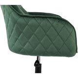 MID.YOU VRTLJIVI STOL kovina, tekstil zelena, črna | Shoptok.si