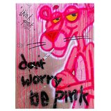 Dotcomcanvas Okrasni panel (Don´t Worry Be Pink, Š x V: 84 x 112 cm) Cene