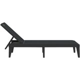 vidaXL Ležalnik antraciten 186x60x29 cm PP | Shoptok.si