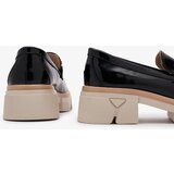 Resti Lacquered black moccasins with colored stones Sarix - Footwear | shoptok.hr