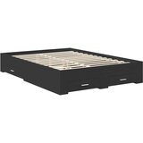  Konstrukcija postelje Črna 135 x 190 cm Konstruiran les, (5000103566) | Shoptok.si