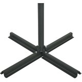 Vanjski suncobran s aluminijskim stupom 460 x 270 cm crni | shoptok.hr