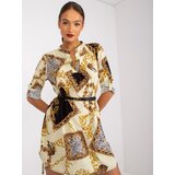 Italy Moda Dress-DHJ-SK-5766AB-6.76-Light Yellow | Shoptok.si