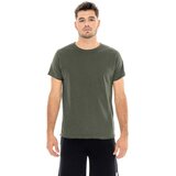 Leone 1947 Majice & Polo majice Man T-Shirt Short Sleeves Slub Small Logo Kaki | Shoptok.si