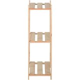 vidaXL Stalak za pohranu s 3 razine 80 x 28,5 x 90 cm masivna borovina | shoptok.hr