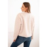 Kesi Włoski Women's fur jacket without fastening beige | shoptok.hr