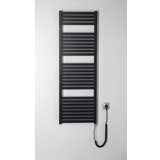 Aqualine kupatilski električni radijator tondi-e 500W 133x45 cm mat crna | Eponuda.com