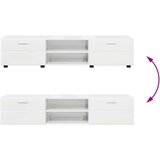  Set TV komoda s ladicama Visoki sjaj bijela Konstruirano drvo | shoptok.hr