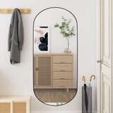 vidaXL Zidno ogledalo 45 x 100 cm stakleno ovalno Cijene
