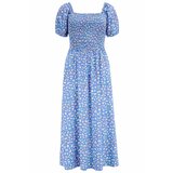 Sugarhill Brighton Obleka 'JOLENE' svetlo modra / rumena / rdeča / bela | Shoptok.si