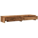  Stalak za monitor s ladicama boja drva 100 x 27 x 15 cm drveni | shoptok.hr
