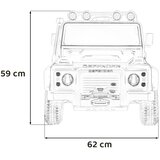  Licencirani Land Rover Defender 110 SVX Concept dječji automobil na akumulator, narančasti | shoptok.hr