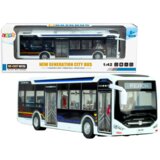 Electric City Bus 1:42 Metal Lights White | shoptok.hr