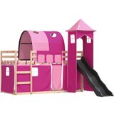 The Living Store pograd s toboganom in zavesami roza 90x190 cm - pograd, (21489848) | Shoptok.si