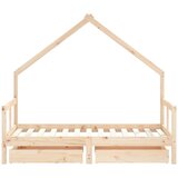  Okvir za dječji krevet s ladicama 80x160 cm od masivne borovine | shoptok.hr