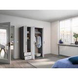 Rauch Möbel OMARA S KLASIČNIMI VRATI, siva, bela | Shoptok.si