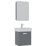 Hanah home Kupatilski ormarić sa umivaonikom i ogledalom (2 komada) Orbit 55 608 | Eponuda.com