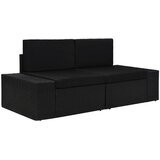  Modularni dvosjed od poliratana crni | shoptok.hr