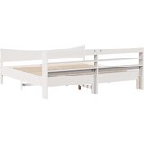  Okvir kreveta s uzglavljem bijeli 180 x 200 cm masivna borovina | shoptok.hr