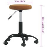  Stolica za masažu baršunasto smeđa | shoptok.hr