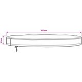  Pokrivač za Vanjski Stol 102 x 102 x 10 cm 210D Oxford tkanina | shoptok.hr
