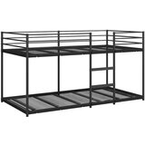 Krevet na kat bez madraca crni 90x190 cm čelik | shoptok.hr