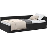  Kutni okvir kreveta s uzglavljem Crna 90 cm x 190 cm Baršun | Eponuda.com