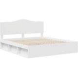  Krevetna konstrukcija Bijelo 180 x 200 cm Čvrsto borovo drvo | shoptok.hr