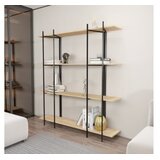 Woody Fashion Polica 160x180x29.6cm Hrast-Crna | Eponuda.ba