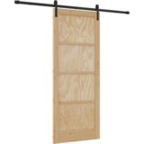 vidaXL klizna vrata s kompletnim hardverom 86x211 cm čvrsto borovo drvo | shoptok.hr