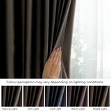 Restilo Rjava žametna zavesa za delno zatemnitev 140x270 cm Eyelets – | Shoptok.si