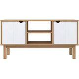 TV ormarić OTTA smeđe-bijeli 113,5x43x57 cm od masivne borovine | shoptok.hr