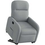 vidaXL Električni naslanjač s funkcijo vstajanja svetlo siv | Shoptok.si
