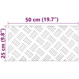  Stepenica Pravokutni 2 pcs Srebrno 50 x 25 cm Aluminij | shoptok.hr