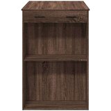vidaXL Barska miza rjavi hrast 102x70x103,5 cm inženirski les | Shoptok.si