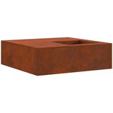  Kamin Smeđa 100 x 100 x 30 cm Čelik otporan na vremenske uvjete | shoptok.hr